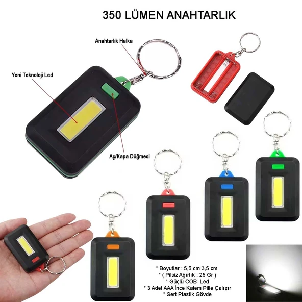 Ortam Aydınlatan 350 Lümen Anahtarlık Wt-377 ürün görseli 1