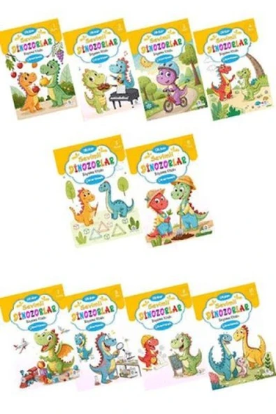 Sevimli Dinozorlar Boyama Kitabı Çıkartmalı (10 Set) ürün görseli 1