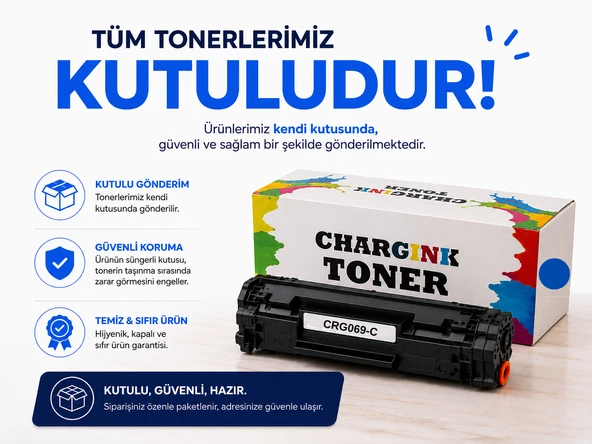 Canon CRG-069C Mavi Orjinal Toner Çipli ürün görseli 1