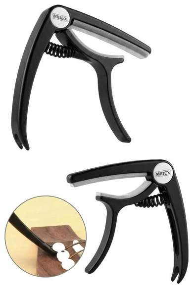 Lastvoice Midex LCT-90BK-100X Kapo 100'lü Toptan Capo Gitar Bağlama ürün görseli 1