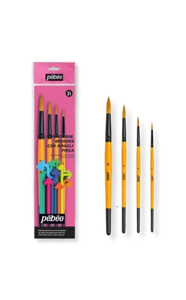 DreamArt Galery Çok Amaçlı Fırça Seti 4'lü Set-21 ürün görseli 1