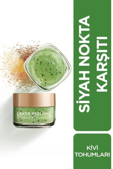 L'Oreal Paris Şeker Peelingi Siyah Nokta Karşıtı Yüz Peelingi 50 ml ürün görseli 1