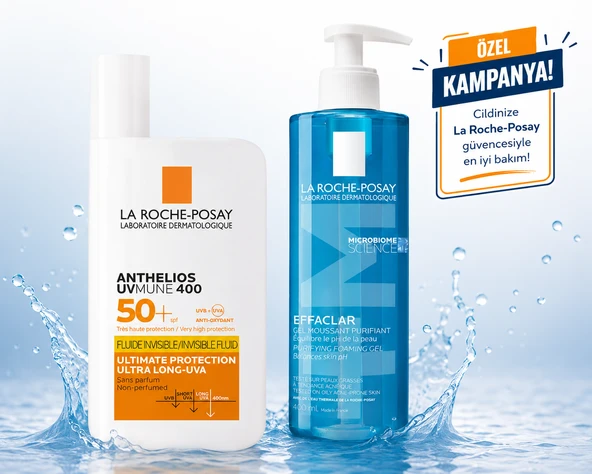 La roche posay yüz temzileme jeli ve güneş kremi set ürün görseli 1