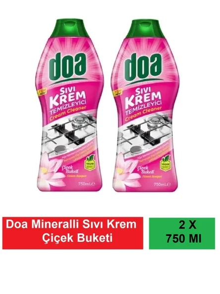 Doa Sıvı Krem Mineralli Çiçek Buketi 750 Ml Vegan x 2 Adet ürün görseli 1