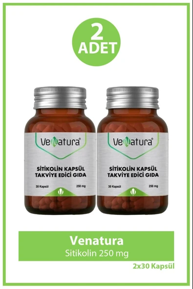 Venatura Sitikolin 250 mg 30 Kapsül 2 Adet ürün görseli 1