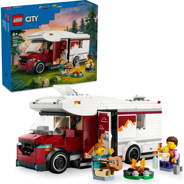 LEGO City Tatil Macera Karavanı 60454 - 6 Yaş ve Üzeri Çocuklar için Yaratıcı Oyuncak Yapım Seti (385 Parça) ürün görseli 1