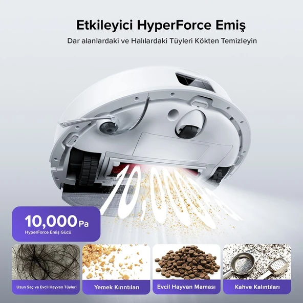 Roborock S8 Pro Akıllı Robot Süpürge - Beyaz - Resim 3