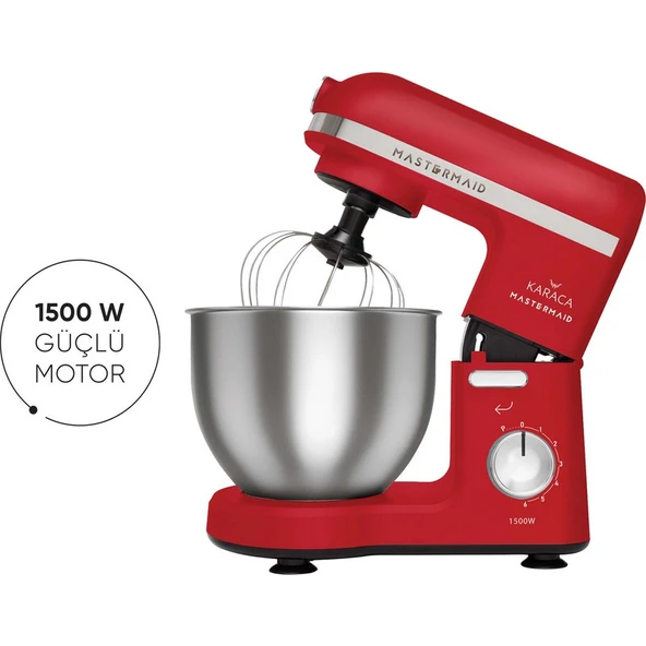 Karaca Mastermaid Chef Stand Mikser Red 1500W 5 Lt ürün görseli 1