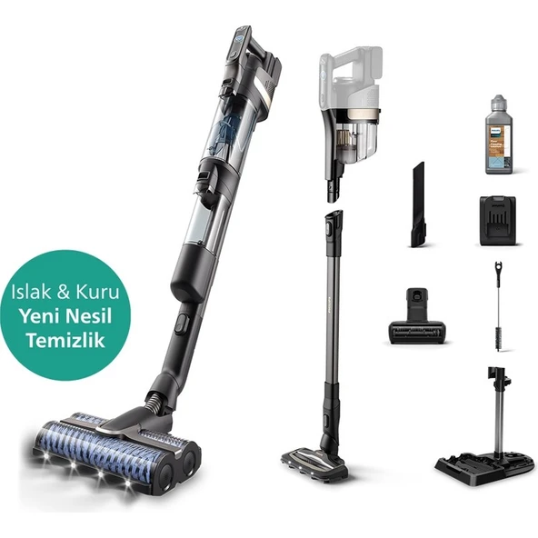 Philips 9000 Serisi AquaTrio Kablosuz Dikey Süpürge XW9463/11 ürün görseli 1