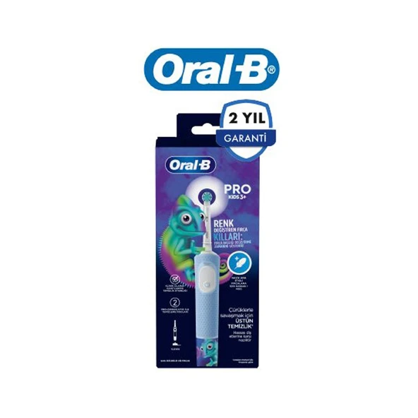 Fantom Oral -B D103 Pro Kids Bukelamun Desenli Şarjlı Diş Fırçası - Mavi ürün görseli 1