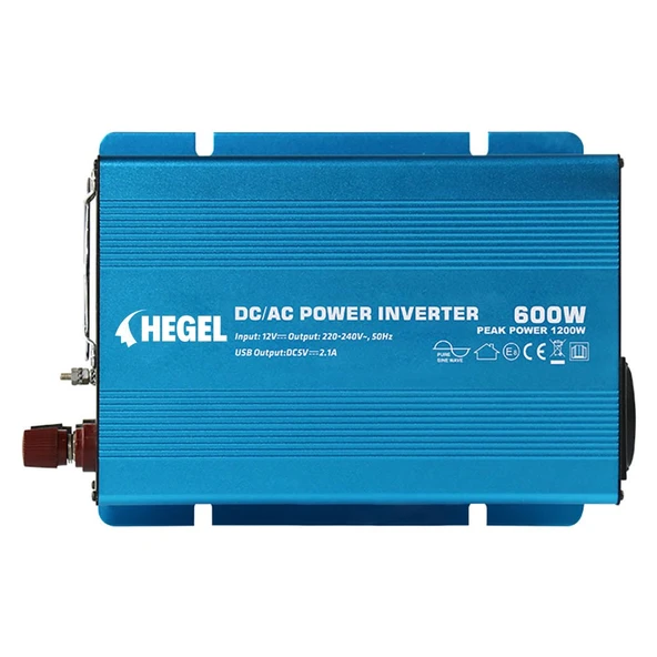 Hegel 600W 12V Tam Sinüs İnverter ürün görseli 1