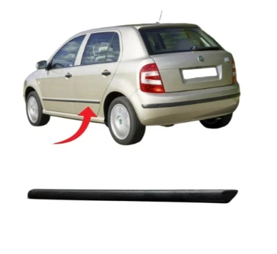 Fabia Kapı Çıtası Arka Sol Saten Siyah 2000-2008 6Y0853753 B41 ürün görseli 1