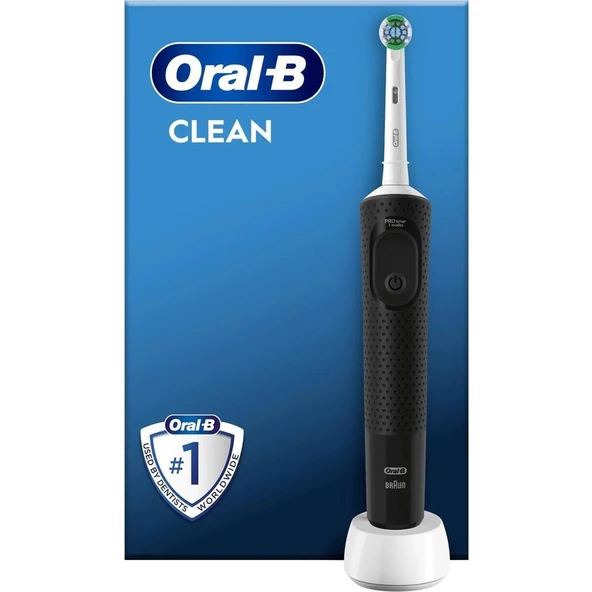 Oral-B D103 Vitality Pro Cross Action Şarjlı Diş Fırçası - Siyah 3 Fırçalama Modu ile Derin Temizlik ürün görseli 1