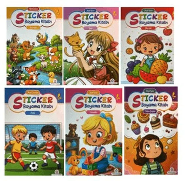 Neşeli Boyama Kitabı (6 Set) ürün görseli 1