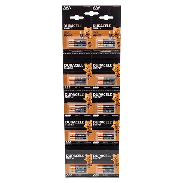 1.5V İnce AAA 20'li Alkalin Pil LR03/MN20 ürün görseli 1
