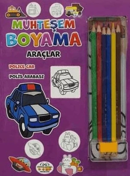 Muhteşem Boyama - Araçlar + 6lı Boya Kalemi ürün görseli 1