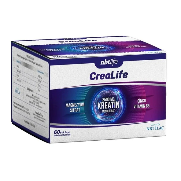 Nbtlife CreaLife  Kreatin 2500 mg 60 Şase ürün görseli 1