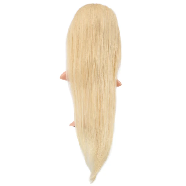 Gerçek Front Lace Düz Platin Tül Peruk / 75/80cm - Resim 5