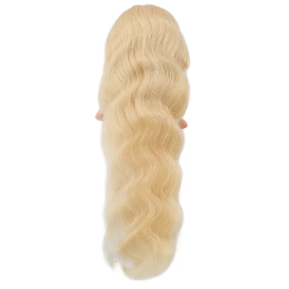 Gerçek Front Lace Dalgalı Platin Tül Peruk / 85/90cm - Resim 4
