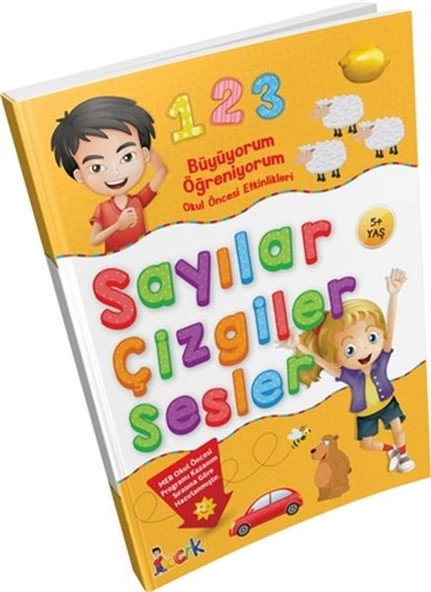 Büyüyorum Öğreniyorum Okul Öncesi Etkinlikleri Sayılar Çizgiler Sesler ürün görseli 1