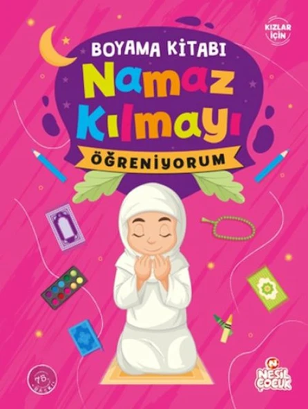 Namaz Kılmayı Öğreniyorum Kız - Boyama ürün görseli 1