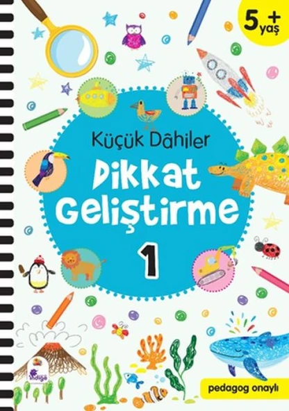 Küçük Dahiler Dikkat Geliştirme 1 - 5+ Yaş (Pedagog Onaylı) ürün görseli 1