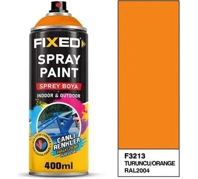 SGS FİXED F-3213 Sprey Boya Akrilik - Turuncu (RAL2004) 320 gr 400 ml ürün görseli 1