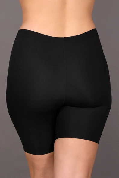 New Bra 9209 Bayan Lazer Kesim Şort Korse Siyah ürün görseli 1
