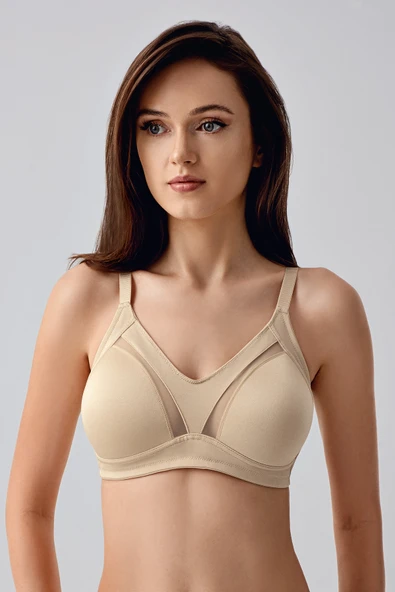 New Bra 6001 Kadın Balensiz Toparlayıcı Sütyen Ten ürün görseli 1