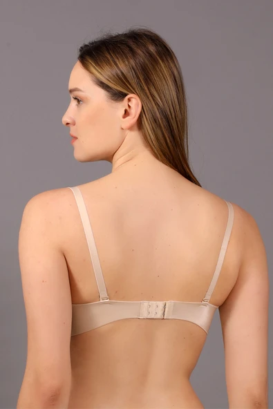 New Bra 6045 Bayan Lazer Kesim Çift Destekli Sütyen Ten ürün görseli 1