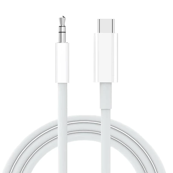 Schitec Type-c to 3.5mm Aux Ses Kablosu  Dönüştürücü Beyaz AX806 ürün görseli 1