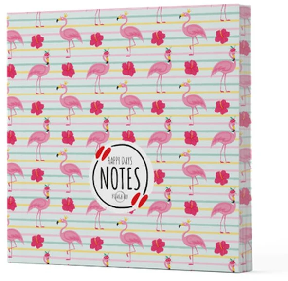 Flamingo 2 - Çizgisiz Yan Boyamalı Defter ürün görseli 1