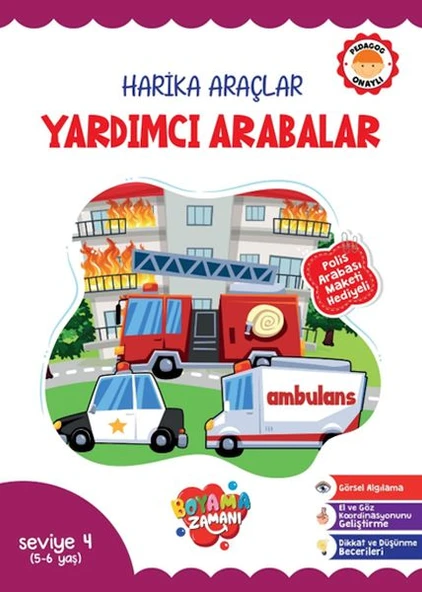 Harika Araçlar – Yardımcı Arabalar Seviye 4 (5-6 Yaş) ürün görseli 1