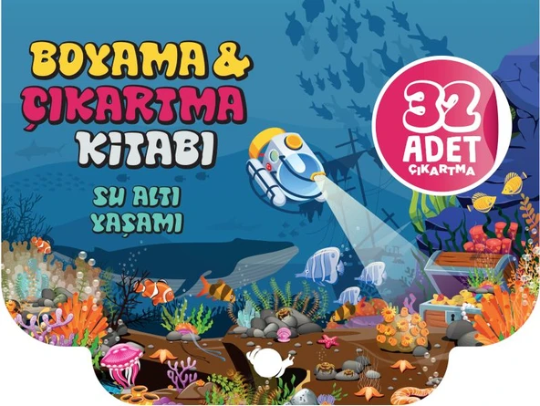 Su Altı Yaşamı - Boyama ve Çıkartma Kitabı ürün görseli 1