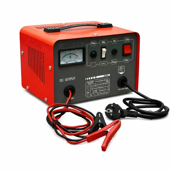 Araç Akü Şarj Cihazı 12V-24V 600W 350Ah 600W Otomatik ve Hızlı Şarj Makinesi ürün görseli 1