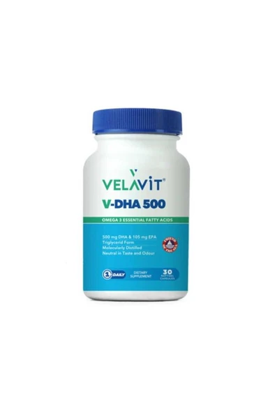Velavit V-DHA 500 30 Kapsül ürün görseli 1