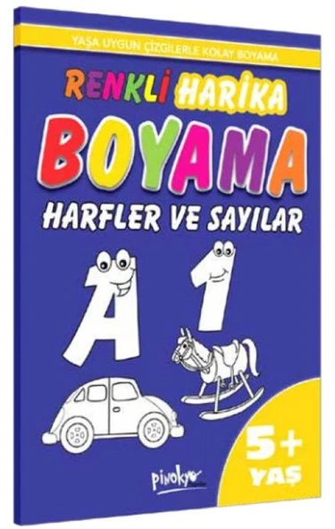 Renkli Harika Boyama Harfler ve Sayılar (5+Yaş) ürün görseli 1