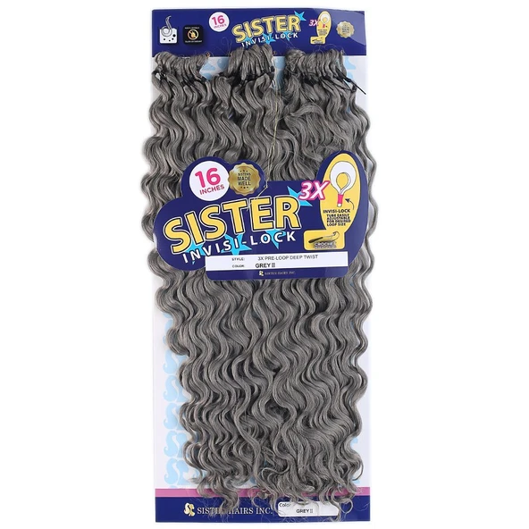 Afro Dalgası / Orta Ton Gri Grey 2 - Resim 3
