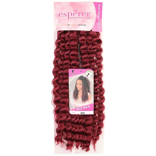 Nice Bulk Afro Su Dalgası / Kızıl - Resim 2