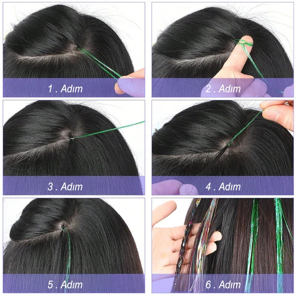 Hair Tinsel Simi / HT06 - Resim 4