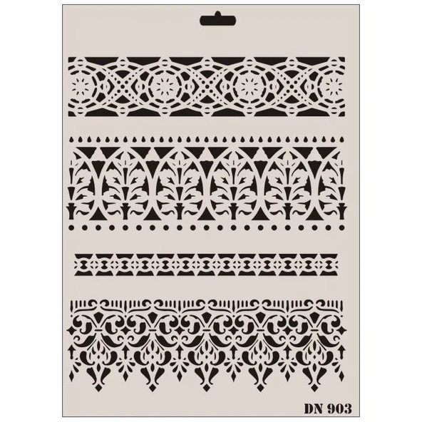 Rich Dantel Seri DN-903 Stencil 35x25 cm ürün görseli 1