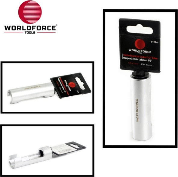 Worldforce Tools Worldforce 1/2" 17MM Yarık Sensör Lokma Anahtar ürün görseli 1