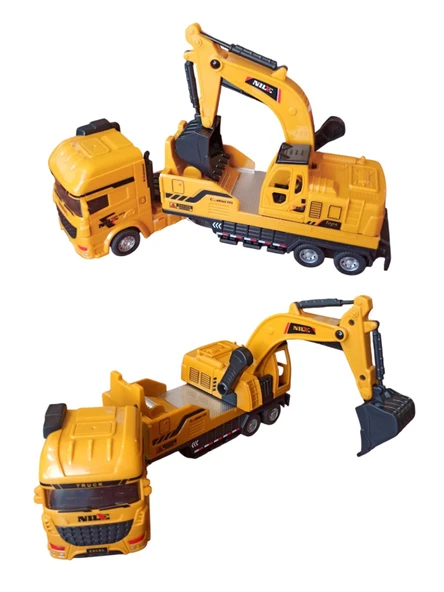 Sürtmeli Oyuncak Kamyon Kepçe - 26 cm ürün görseli 1