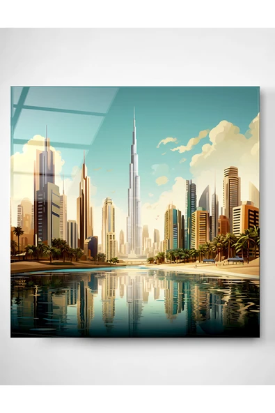 Dubai Cam Tablo, Dekoratif Cam Tablo - Resim 3
