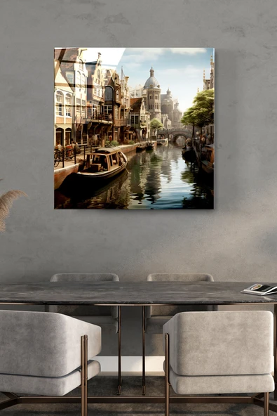 Hollanda Cam Tablo, Dekoratif Cam Tablo ürün görseli 1