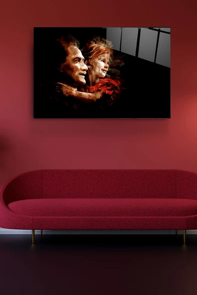 Atatürk Cam Tablo, Dekoratif Cam Tablo ürün görseli 1