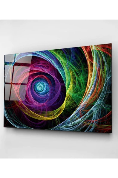 Colourful Cam Tablo, Dekoratif Cam Tablo - Resim 5