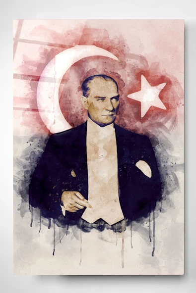 Dekoratif Atatürk Dekoratif Cam Tablo ürün görseli 1