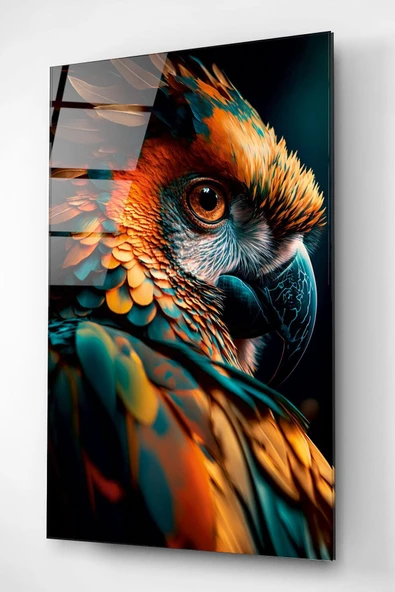 Birds Cam Tablo, Dekoratif Cam Tablo - Resim 4