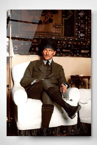 Dekoratif Atatürk Dekoratif Cam Tablo ürün görseli 1